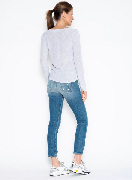 One Grey Day | Sterling Long Sleeve Henley